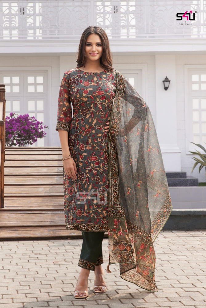 S4u Kantha Fancy Wear Wholesale Readymade Designer Salwar Suits